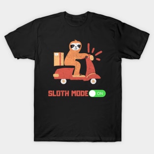 slooth scooter mode on lazy T-Shirt